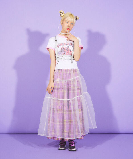 オーガンジーティアードスカート[商品：PN24SS-071] - PUNYUS Online