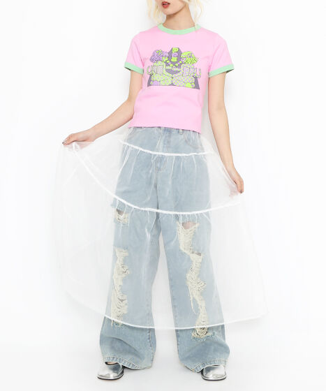 オーガンジーティアードスカート[商品：PN24SS-071] - PUNYUS Online