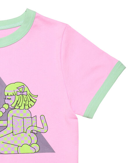 わたしたちJAPANgirlsピチリンガーTシャツ[商品：PN24SS-080
