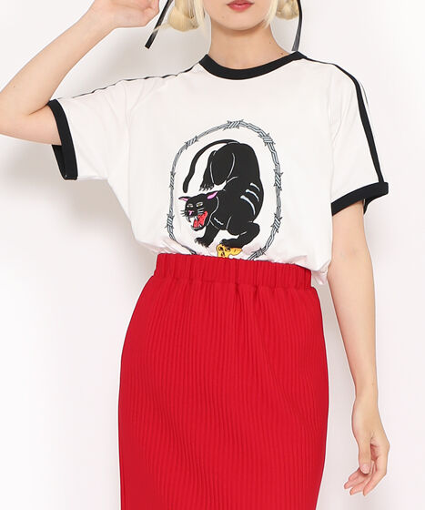 Aho&younger brother リンガーTシャツ 白 黒 6.2oz オープンエンド マックスウェイト リンガーTシャツ