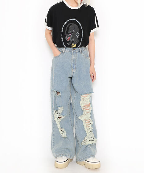 ブラックパンサーラインリンガーTシャツ[商品：PN24SS-084