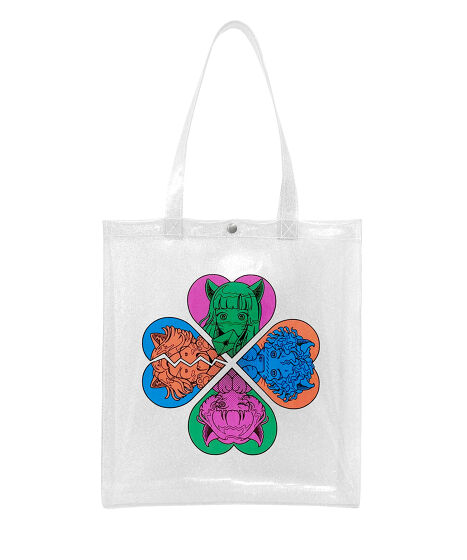 恋愛しようぜ若者クリアトートバッグ[商品：PN24SS-093