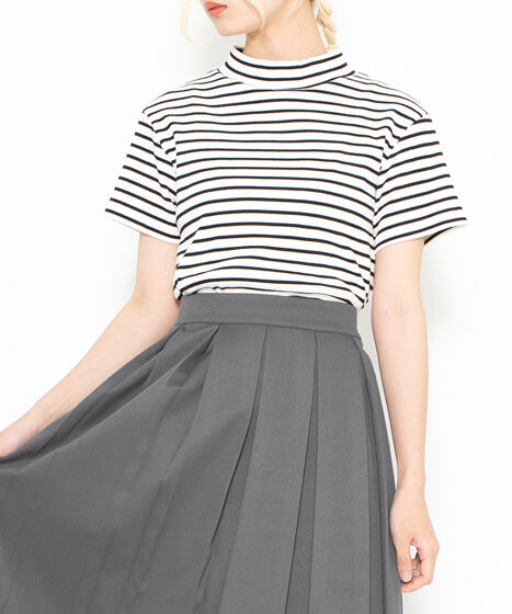 ボーダーハイネックリブTシャツ[商品：PN24SS-095] - PUNYUS Online