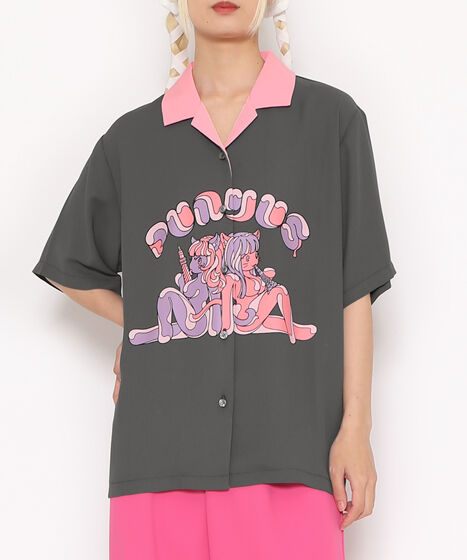 CAT'S girls開襟シャツ[商品：PN24SS-098-1] - PUNYUS Online Store