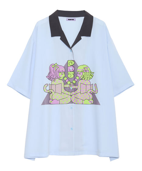 CAT'S girls開襟シャツ[商品：PN24SS-098-1] - PUNYUS Online