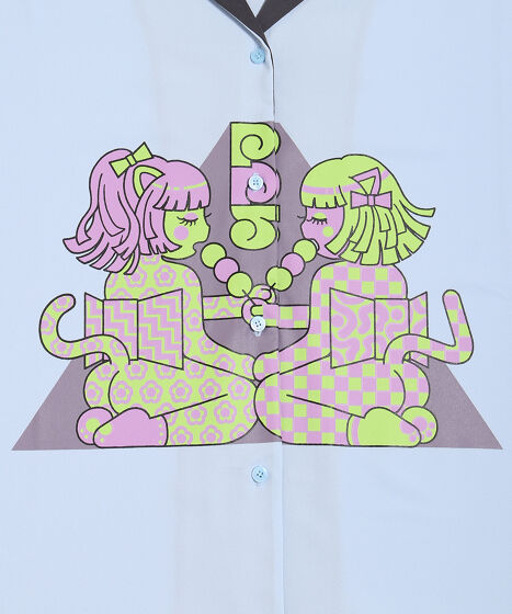 CAT'S girls開襟シャツ[商品：PN24SS-098-1] - PUNYUS Online