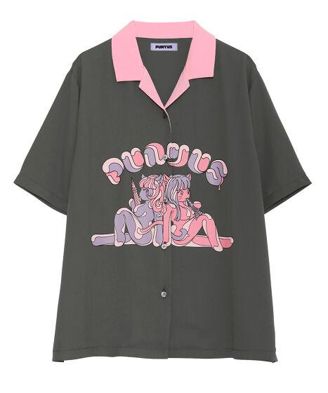 こにゃにゃ様 ブラウス 38ピンク CAT'S girls開襟シャツ[商品：PN24SS-098-1] - PUNYUS Online