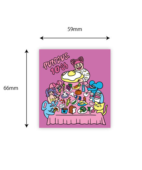 ステッカー4[商品：PN24T-005] - PUNYUS Online Store / 公式通販