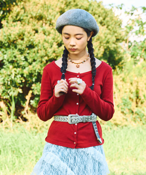 クルーネックカーディガン[商品：PN25AW-001] - PUNYUS Online Store