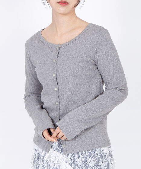 クルーネックカーディガン[商品：PN25AW-001] - PUNYUS Online Store