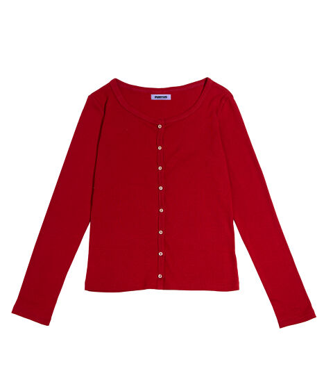 クルーネックカーディガン[商品：PN25AW-001] - PUNYUS Online Store