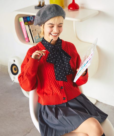 ケーブルニットカーディガン[商品：PN25AW-009] - PUNYUS Online Store