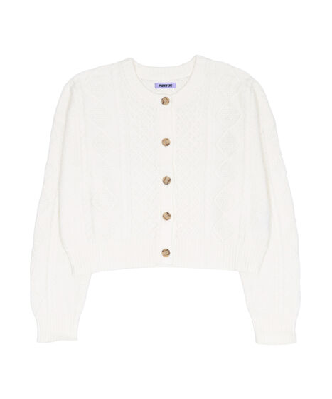 ケーブルニットカーディガン[商品：PN25AW-009] - PUNYUS Online Store