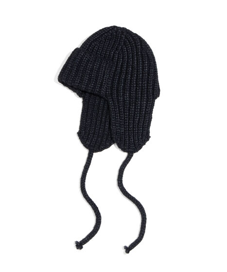 耳あて付きニット帽 黒とグレー ストライプ hdt-178-sku-bk.jpg?fitin=720:720