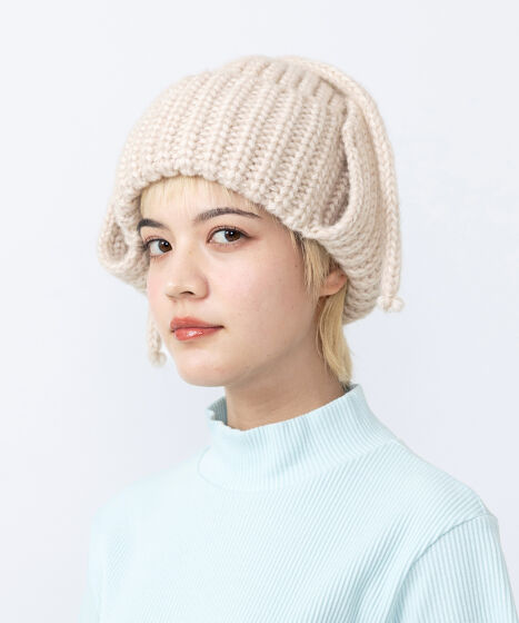 耳あて付きニット帽[商品：PN25AW-012] - PUNYUS Online Store / 公式通販