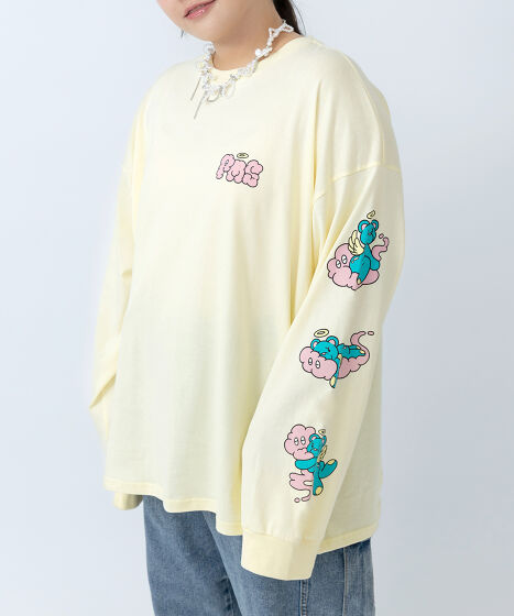 ベアスリーブプリントロンT[商品：PN25AW-015] - PUNYUS Online Store