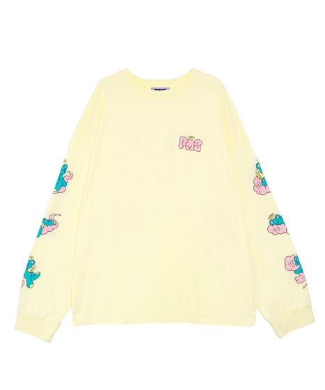 ベアスリーブプリントロンT[商品：PN25AW-015] - PUNYUS Online Store