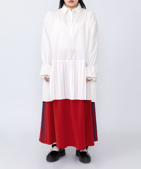 プリーツヘムシャツワンピース[商品：PN25AW-016] - PUNYUS Online