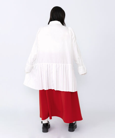 プリーツヘムシャツワンピース[商品：PN25AW-016] - PUNYUS Online