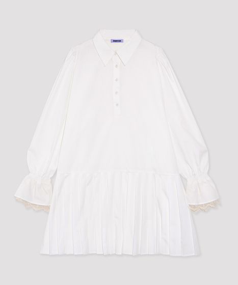 プリーツヘムシャツワンピース[商品：PN25AW-016] - PUNYUS Online