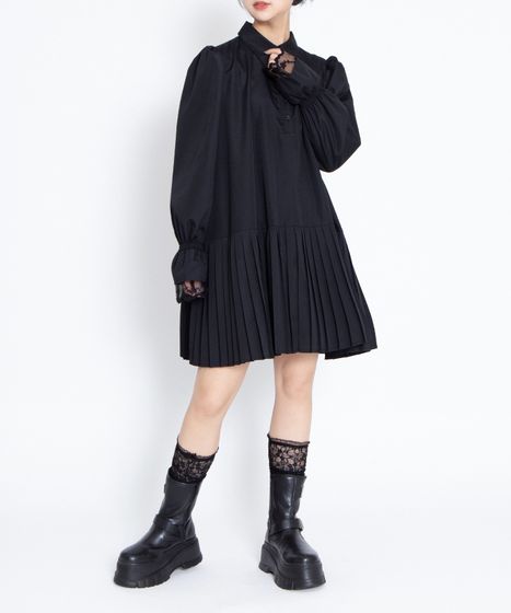 プリーツヘムシャツワンピース[商品：PN25AW-016] - PUNYUS Online