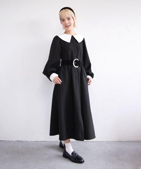 長袖パフスリーブワンピース[商品：PN25AW-017] - PUNYUS Online Store