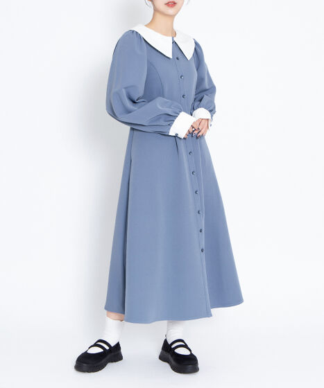 長袖パフスリーブワンピース[商品：PN25AW-017] - PUNYUS Online Store