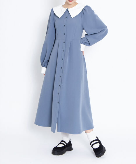 長袖パフスリーブワンピース[商品：PN25AW-017] - PUNYUS Online Store