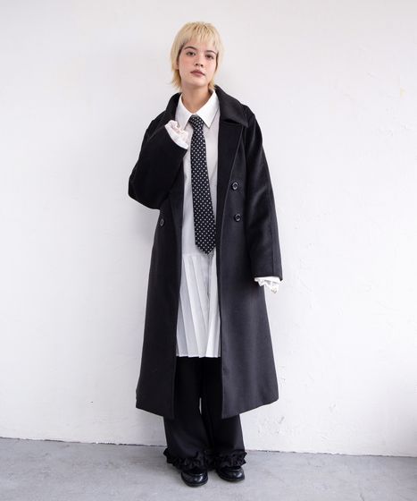 ダブルロングコート[商品：PN25AW-020] - PUNYUS Online Store / 公式通販