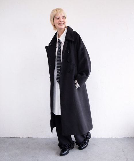 ダブルロングコート[商品：PN25AW-020] - PUNYUS Online Store / 公式通販