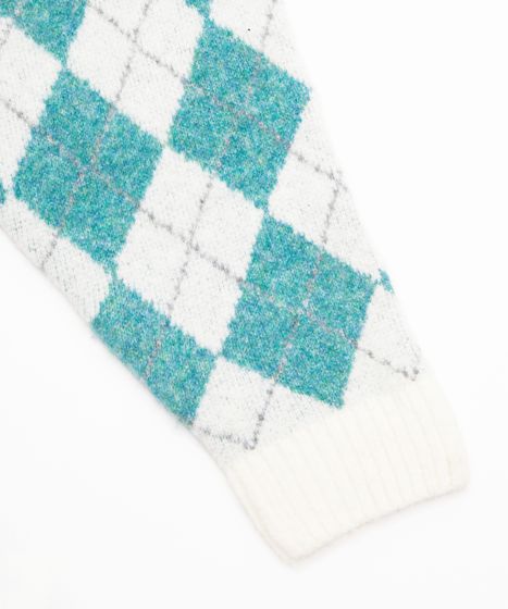 アーガイルVネックニット[商品：PN25AW-025] - PUNYUS Online Store