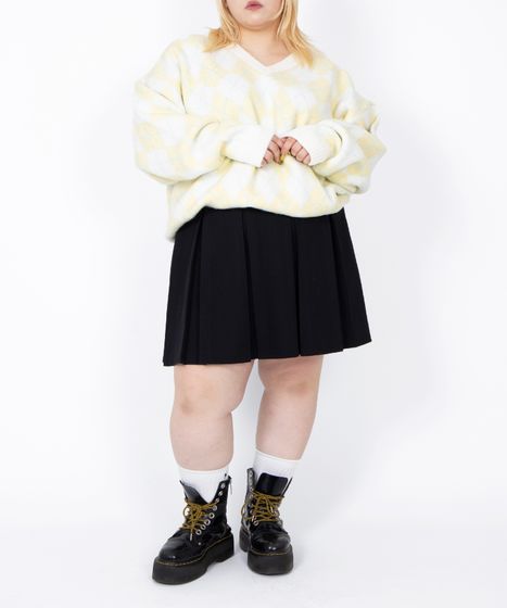 アーガイルVネックニット[商品：PN25AW-025] - PUNYUS Online Store
