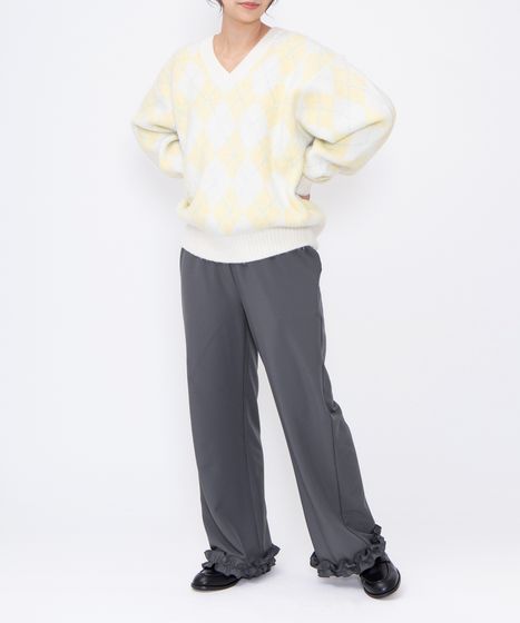 アーガイルVネックニット[商品：PN25AW-025] - PUNYUS Online Store