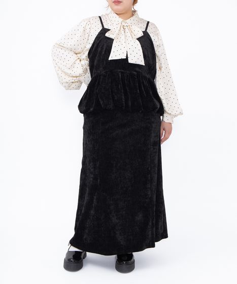 ベロアバルーンキャミチュニック[商品：PN25AW-027] - PUNYUS Online