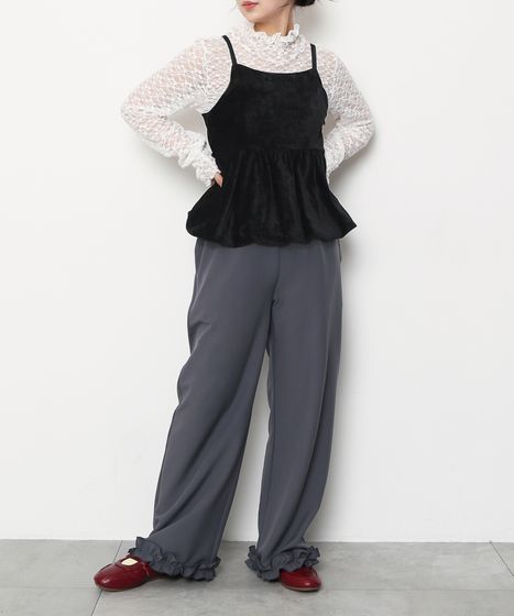 ベロアバルーンキャミチュニック[商品：PN25AW-027] - PUNYUS Online