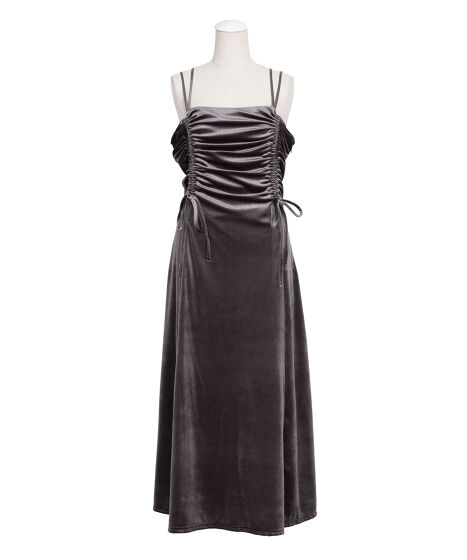 ドロストベロアキャミワンピース[商品：PN25AW-029] - PUNYUS Online