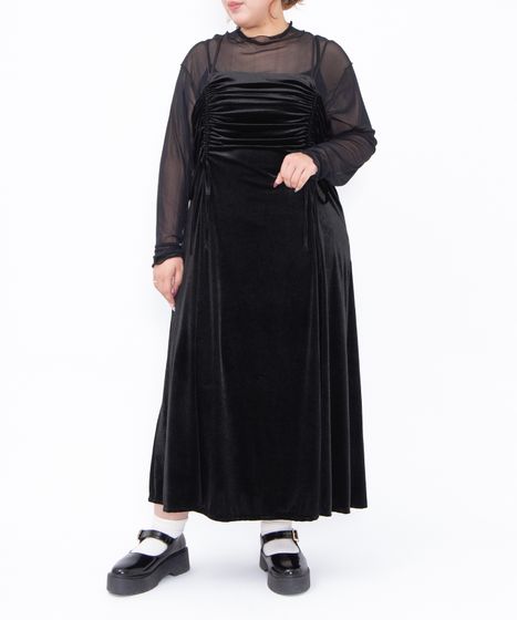 ドロストベロアキャミワンピース[商品：PN25AW-029] - PUNYUS Online