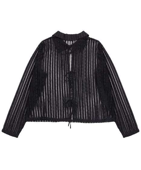 フロントリボンレースシャツ[商品：PN25AWR-002] - PUNYUS Online