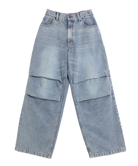 ニータックデニムバギーパンツ[商品：PN25AWR-004] - PUNYUS Online