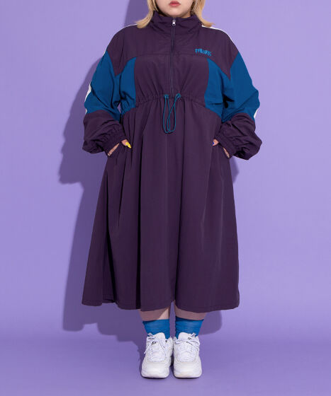 切り替えナイロンワンピース[商品：PN25AWR-006] - PUNYUS
