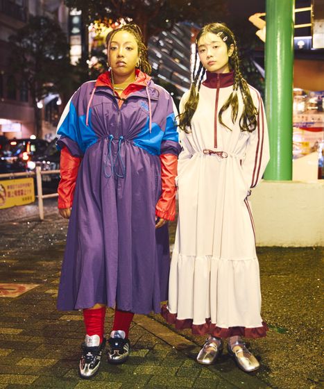 切り替えナイロンワンピース[商品：PN25AWR-006] - PUNYUS Online