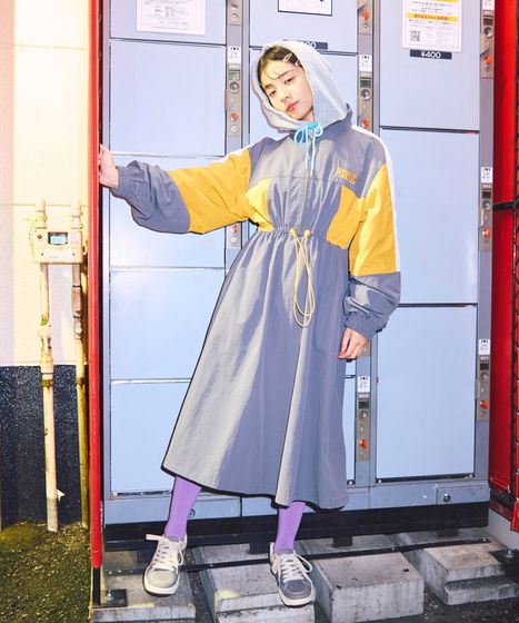 切り替えナイロンワンピース[商品：PN25AWR-006] - PUNYUS Online