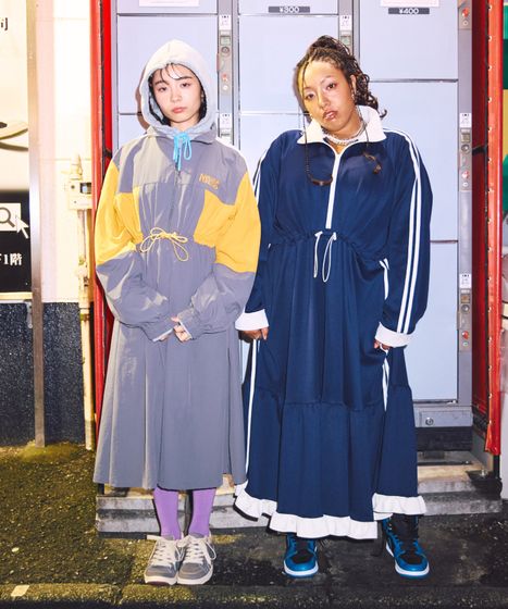 切り替えナイロンワンピース[商品：PN25AWR-006] - PUNYUS Online