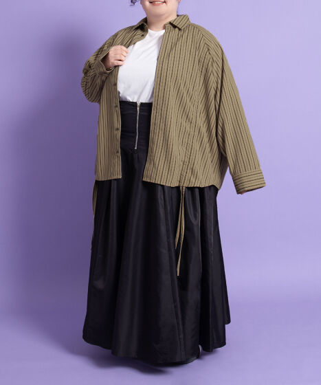 ドロストストライプシャツ[商品：PN25AWR-008] - PUNYUS Online Store