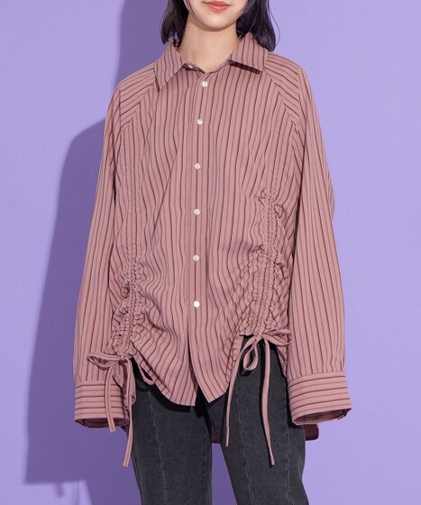 ドロストストライプシャツ[商品：PN25AWR-008] - PUNYUS Online