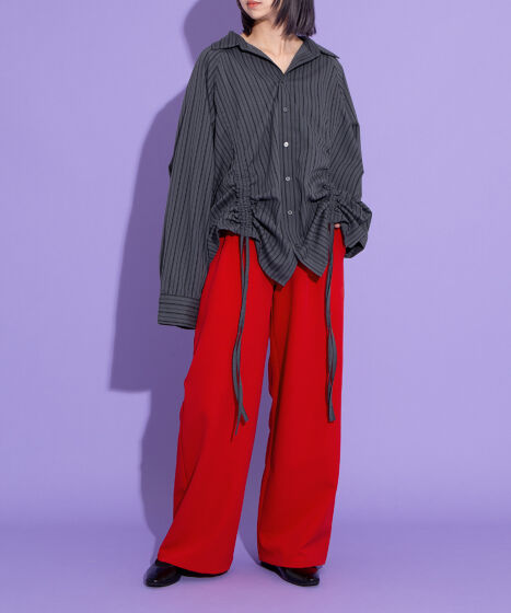 ドロストストライプシャツ[商品：PN25AWR-008] - PUNYUS Online Store