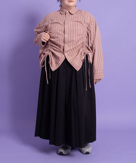 ドロストストライプシャツ[商品：PN25AWR-008] - PUNYUS Online