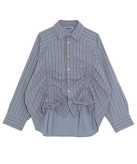 ドロストストライプシャツ[商品：PN25AWR-008] - PUNYUS Online