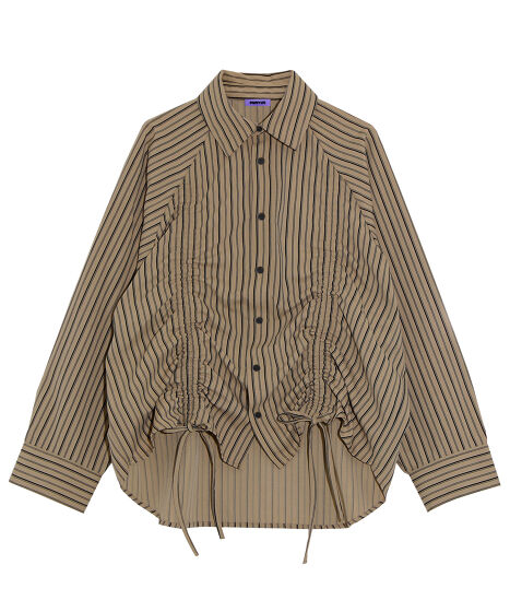 ドロストストライプシャツ[商品：PN25AWR-008] - PUNYUS Online