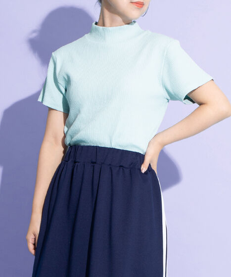 ハイネックリブTシャツ[商品：PN25AWR-009] - PUNYUS Online Store